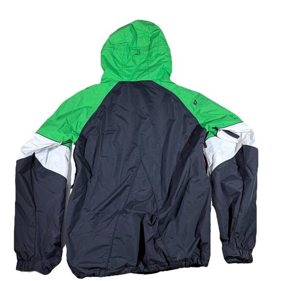 Volcom Nimbus Snowboard Ski Green White Black Blast Jacket Men M Hooded G065008 - Picture 11 of 16